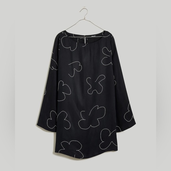 Madewell Black and White Floral Mini Dress - Picture 13 of 13